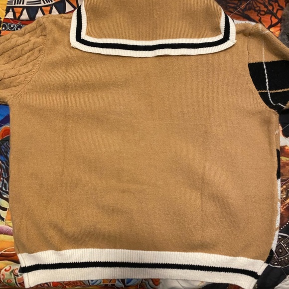 Patchy Sailor Collar Cardigan, EUC - Picture 3 of 6